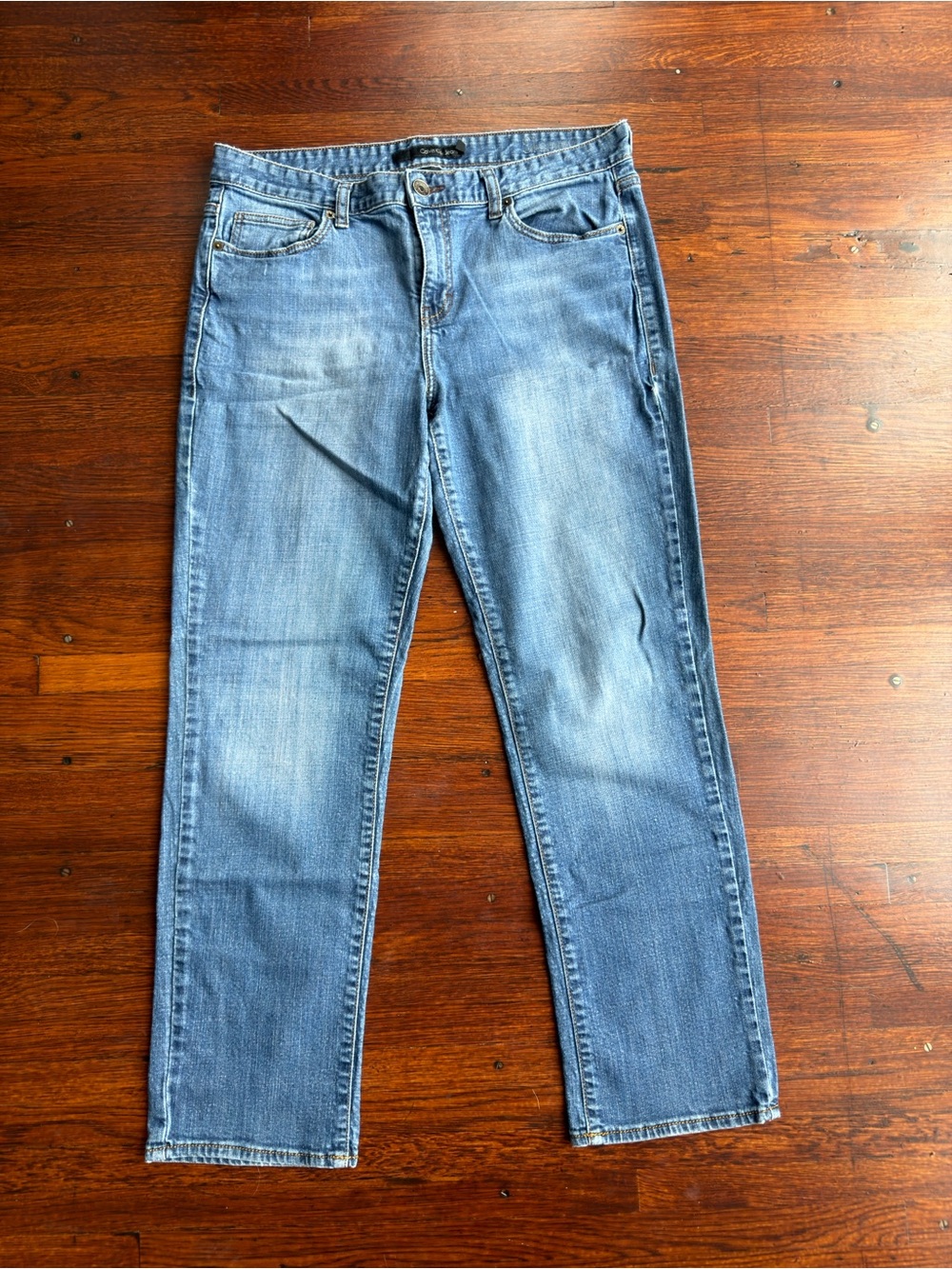 Calvin Klein Jeans Straight Leg Medium Blue Denim